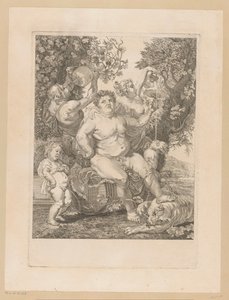 Bacchus på en vinfat av Pietro Peiroleri