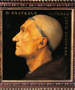 Porträtt av munken Balthazar från Vallombrosa Abbey, av Pietro Perugino av Pietro Perugino