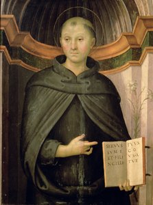 St Nicholas av Tolentino av Pietro Perugino