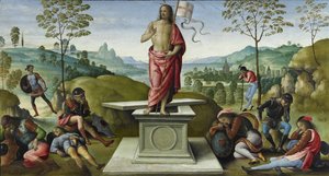 Uppståndelsen, 1496-1500 av Pietro Perugino