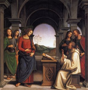 Sankt Bernhards vision av Pietro Perugino