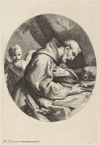 Sankt Franciskus av Pietro Antonio Rotari