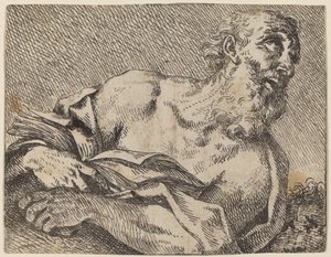 Sankt Jerome av Pietro Rotari after Antonio Balestra