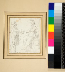 Stor avlång vägg med fem fack (penna) av Pietro Santi Bartoli