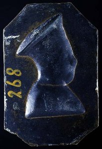 Plakett av Ludovico Gonzaga (1441-1478) (verso) (brons) (för recto se 122328) av Pietro Tafano