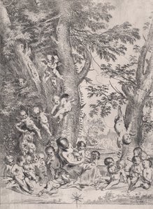 Kärlekens trädgård, ca.1631-37. av Pietro Testa