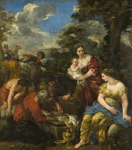 Laban söker sina idoler (olja på duk) av Pietro da Cortona