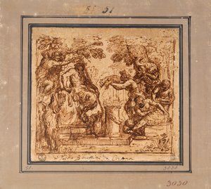 Studera för erbjudandet att panorera av Pietro da Cortona