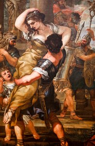 Sabinernas våldtäkt 1629. (Olja på duk)