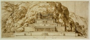 Rekonstruktion av templet i Palestrina av Pietro da Cortona