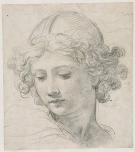 Studie för chefen för St. Michael, 1633. av Pietro da Cortona