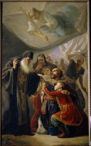 Farväl till storprins Mikael av Tver (den helige Michael III av Pimen Nikitich Orlov