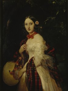 Maria Arkadievna Stolypina Besk 1819-1889, 1839 av Pimen Nikitich Orlov
