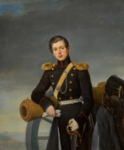 Porträtt av Alexander Nikolaevich Karamzin 1815-1888, efter 1836.