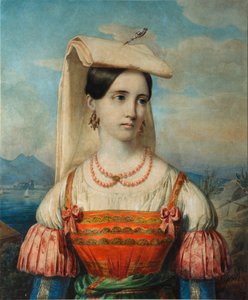 Porträtt av Sophia Michailovna Sollogub, 1840-talet