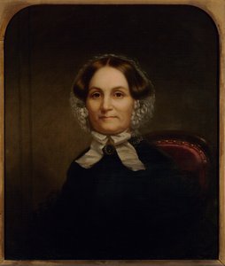 Porträtt av Lucy Hale Sturges, ca 1867 (olja på duk) av Pine Theodore