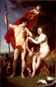 Venus och Adonis av Piotr Ivanovich Sokolov