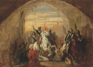 Boleslaw I Chrobry går in i det erövrade Kiev, ca. 1837