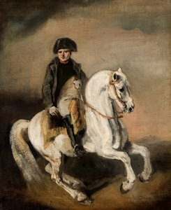 Napoleon till häst (olja på duk)