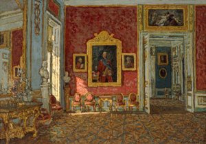 Det lila mottagningsrummet i Kuskovo slott av Pjotr Iwanowitsch Petrowitschew