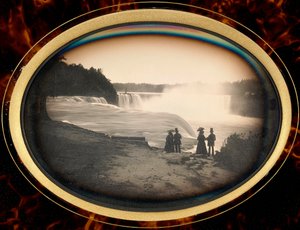 Daguerreotypi av Niagarafallen av Babbitt, ca 1855 (daguerreotypi) av Platt D. Babbitt