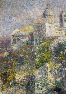 Aprilmorgon i Ligurien eller Olives i Albaro av Plinio Nomellini