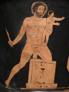 Detalj av en Lucanian Calyx-Krater, c.400 f.Kr