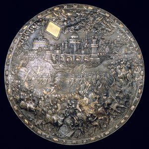 Kung John III Sobieskis (1624-96) Spåsköld (förgyllt järn och silver)