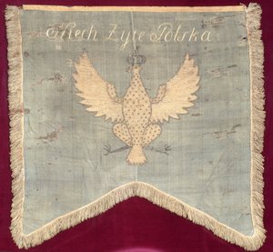Vimpel från tiden för Tadeusz Kosciuszko (1746-1817) upproret 1794 (ull) av Polish School