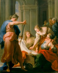 Achilles vid hovet i Lycomedes av Pompeo Girolamo Batoni