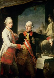 Kaiser Joseph II (1741-90), och storfursten Leopold av Toscana