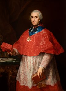Porträtt av kardinal Jean-François Joseph de Rochechouart av Pompeo Girolamo Batoni