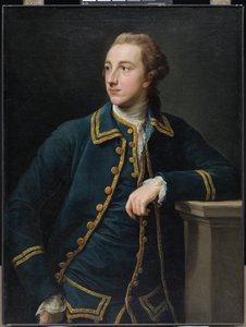 Porträtt av en man i grön kostym, ca 1760 (olja på duk) av Pompeo Girolamo Batoni