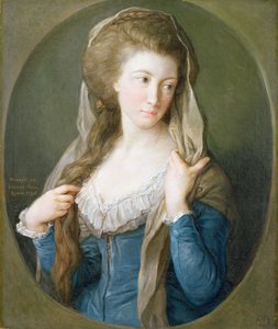 Porträtt av en kvinna, traditionellt identifierad som Margaret Stuart, Lady Hippisley av Pompeo Girolamo Batoni