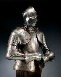 Halvrustning för fotturneringen, c.1590 av Pompeo della Cesa