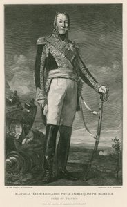 Marskalk Edouard-Adolphe-Casimir-Joseph Mortier av Ponce Camus. Marie Nicholas