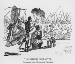 The British Character, Aptitude for Building Empires (litho) av Pont