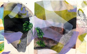 Monstera-blad – abstrakt av Poonam Choudhary