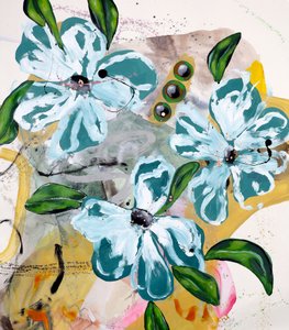 Livfulla abstrakta blommor av Poonam Choudhary
