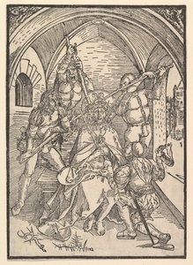 Kristus krönt med törnar, ca. 1500. av Possibly Albrecht Dürer