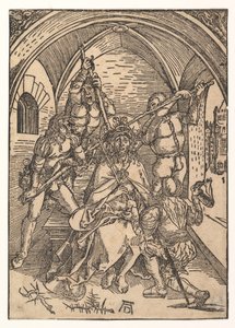 Kristus krönt med törnar, ca. 1500. av Possibly Albrecht Dürer