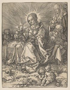 Madonnan på en gräsbank, 1526. av Possibly Albrecht Dürer