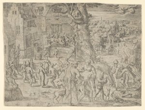 Bymässan, 1549., 1549. av Possibly by Peeter van der Borcht.