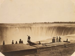 Niagarafallen, ca. 1855. av Possibly by Silas A. Holmes.