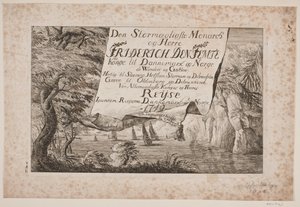 Titelsida till kung Frederik V:s resa genom Danmark och Norge 1749