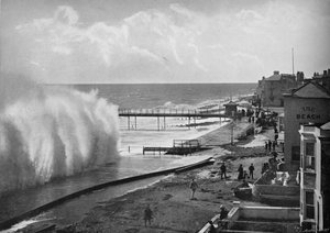 Ett stort hav vid Bognor, c1896 av Poulton and Co