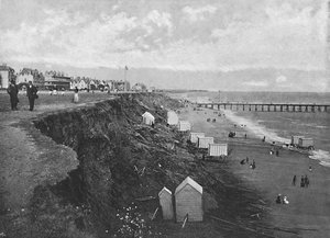 Clacton: The Beach, c1896 av Poulton and Co
