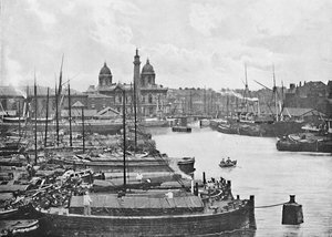 Skrov, från hamnen, c1896