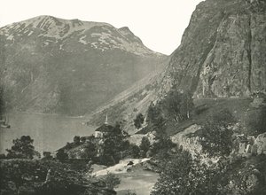Merok, vid Geirangerfjorden, Norge, 1895.