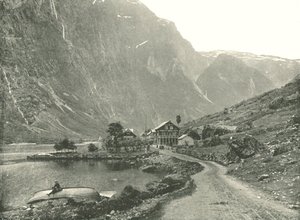 Telefonstation och hotell, Gudvangen, Norge, 1895.